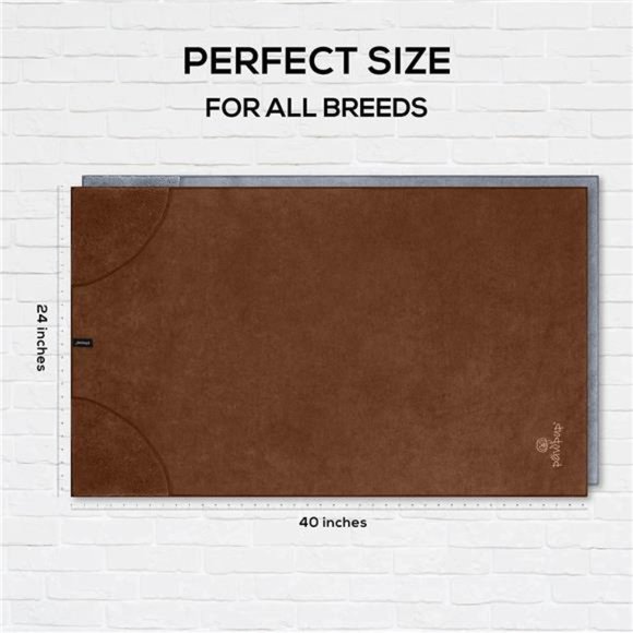 Dog Towel Super Absorbent - Pack of 2 - Quick Drying Super Soft Microfiber Pet - Picture 7 of 7